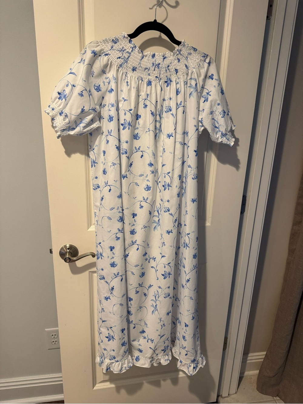 Hill House Caroline Nap Dress in Blue Botanical Floral | M - Picture 5 of 6
